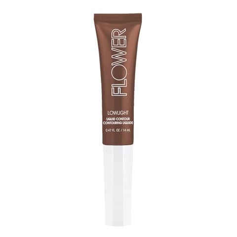 Flower BEAUTY By Drew Barrymore Lowlight Liquid Contour - Natural Finish + Buildable Coverage - Built-In Cusion Applicator - Deep - Personal Care