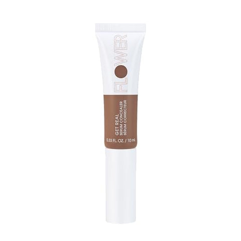 Flower BEAUTY By Drew Barrymore Get Real Serum Concealer - Brightens Skin + Blurs Blemishes - Hydrating Serum- Almond - Personal Care