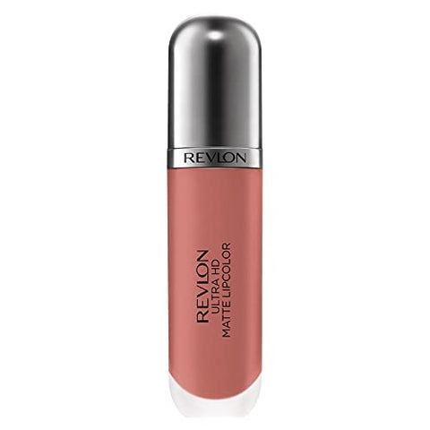 Revlon Ultra HD Matte Lipcolor, Velvety Lightweight Matte Liquid Lipstick In Nude / Brown, Forever (645), 0.2 oz - Personal Care