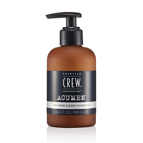 American Crew Men's Hand & Body Lotion - 24 Hour Hydration, Acumen Daily Lotion for Moisturized Skin, 6.4 fl oz