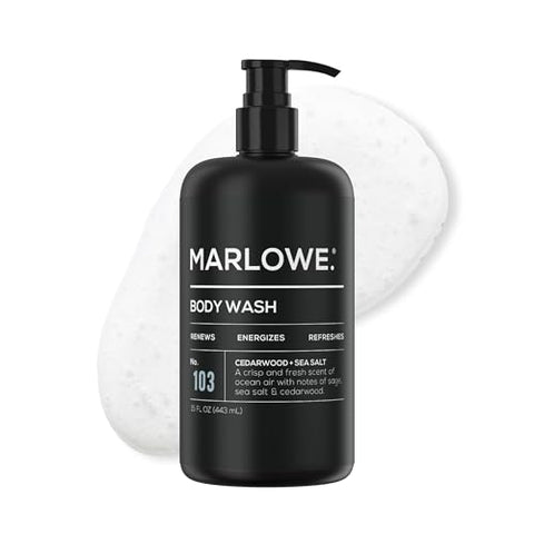 Marlowe. Men's Body Wash, Refreshing Shower Gel, Cedarwood, 15 oz Pump - Personal Care