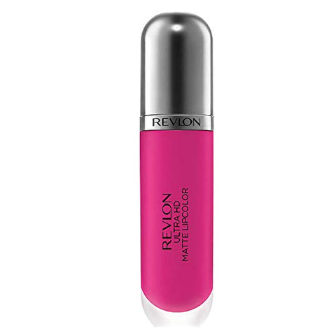 Revlon Ultra HD Matte Lipcolor, Velvety Lightweight Matte Liquid Lipstick in Pink, Obsession (605), 0.2 oz - Personal Care