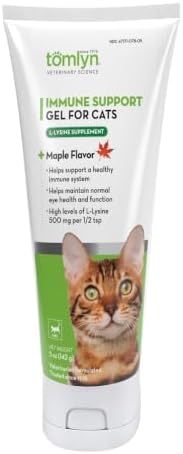 Tomlyn L-Lysine, Maple Immune Support Gel for Cats, 5 oz