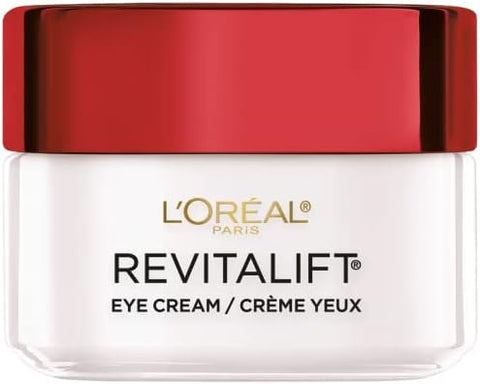 L'Oreal Paris Skincare Revitalift Anti-Wrinkle and Firming Eye Cream with Pro Retinol, Treatment to Reduce Dark Circles, Fragrance Free, 0.5 oz. - Personal Care