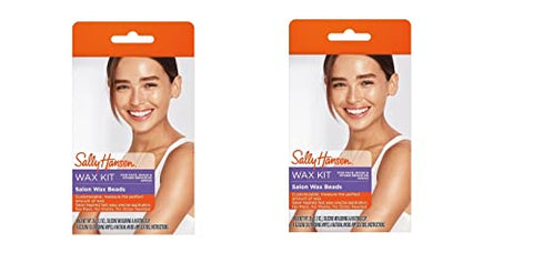 Sally Hansen Salon Wax Beads Kit for Face, Bikini & Other Sensitive Areas, Shelf Pack of 2 - Personal Care