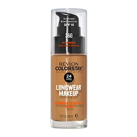 Revlon Colorstay Longwear Makeup Combo/Oily, 360 Golden Caramel, 1 fl oz - Personal Care