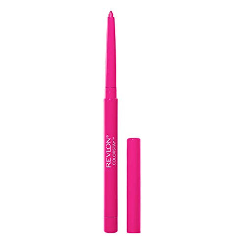 Revlon Lip Liner, Colorstay Lip Makeup with Built-in-Sharpener, Longwear Rich Lip Colors, Smooth Application, 677 Fuchsia, 0.01 oz - Personal Care