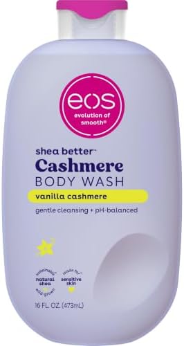 eos Cashmere Body Wash- Vanilla Cashmere, Creamy Gel with Shea Butter, 16 fl oz