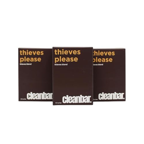 Cleanbar Exfoliating Bar Soap Bundle - Thieves Please 3 Pack Gift Set - Personal Care