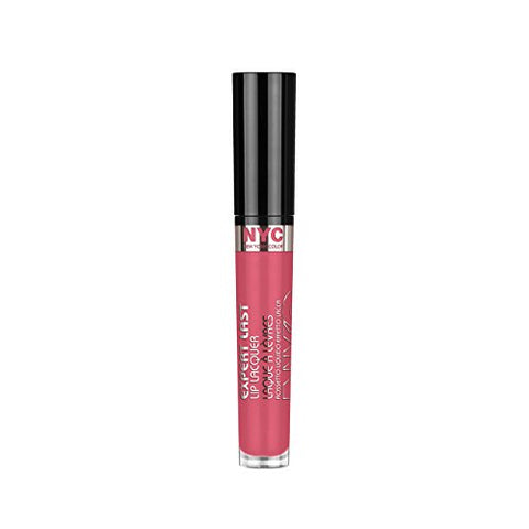 N.Y.C. New York Color Expert Last Lip Lacquer, Central Park Passion, 0.15 Fluid Ounce - Personal Care