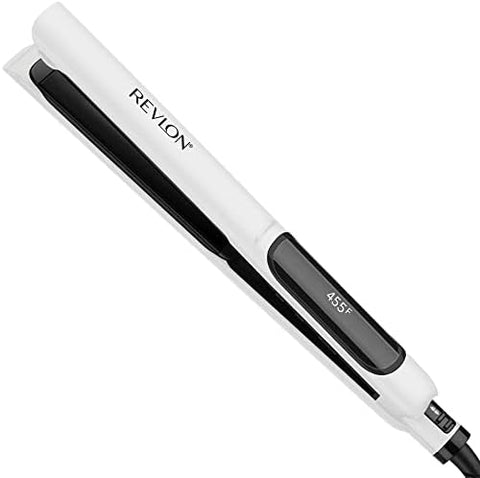 REVLON Crystal C + Ceramic Digital Hair Flat Iron, 1" Plates
