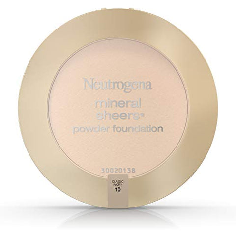 Neutrogena Mineral Sheers Powder Foundation, Classic Ivory 10, 0.34 Ounce