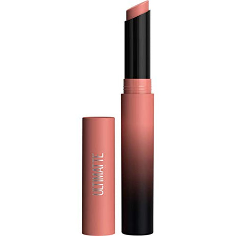 Maybelline Color Sensational Ultimatte Matte Lipstick, Non-Drying, Intense Color Pigment, More Buff, Pink Beige, 1 Count - Personal Care