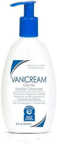 Vanicream Gentle Facial Cleaner, pH-Balanced Face Wash, 8 Fl Oz