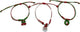 NEW BIG TOP DEALS CHRISTMAS XMAS HOLIDAY PULL TIE 3 PACK FREINDSHIP CHARM BRACLETS GREAT GIFT FOR WOMEN GIRLS GRAB BAG SANTA BELLS WREATH