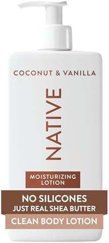 Native Body Lotion Contains Naturally Derived Plant-Based Moisturizers for Women and Men | Restores Dry Skin, Coconut & Vanilla, 16.5 fl oz