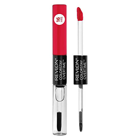 Revlon ColorStay Overtime Lipcolor, 040 Forever Scarlet, 0.07 fl oz - Personal Care