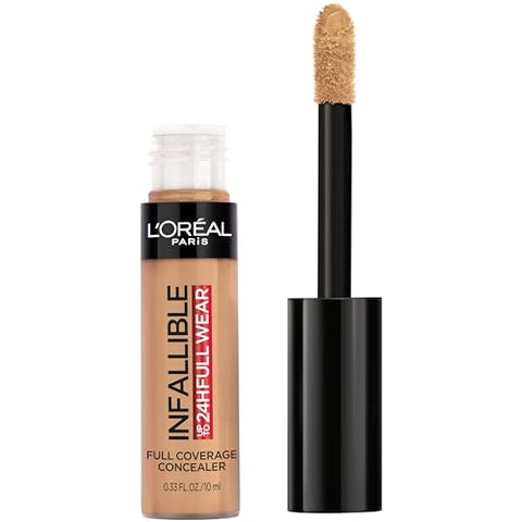 L'Oreal Paris Makeup Infallible Full Wear Waterproof Matte Concealer, Full Coverage, Toffee, 0.33 fl. oz. - Personal Care