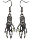 Big Top Deals Halloween Necklace & Earring Set Costume Party Masquerade Dress Up Unisex Design, Silver
