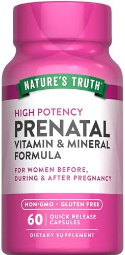 Nature's Truth Prenatal Vitamins with Folic Acid | 60 Capsules