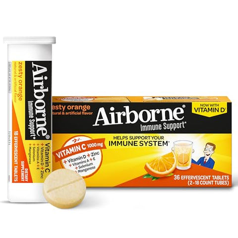 Elderberry Immune Support Effervescent Tablets with Vitamin C & Zinc - Personal Care