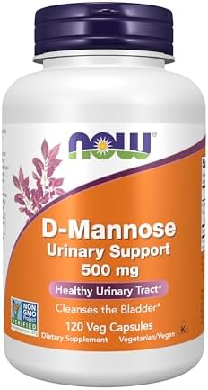 Now Supplements, D-Mannose 500 mg, Healthy Urinary Tract*, 120 Veg Caps - Personal Care