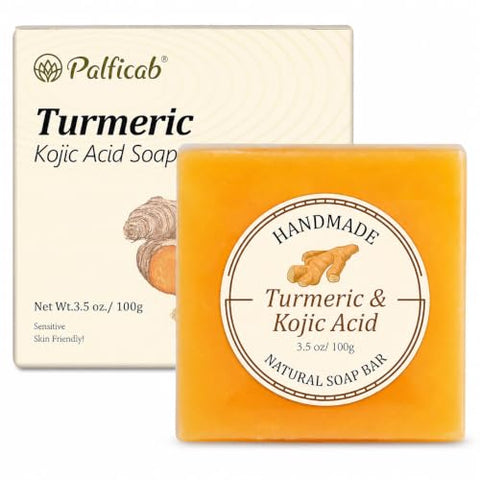 Kojic Acid and Turmeric Soap Bar for Face & Body, 1 Bar, 3.5 oz - Personal Care