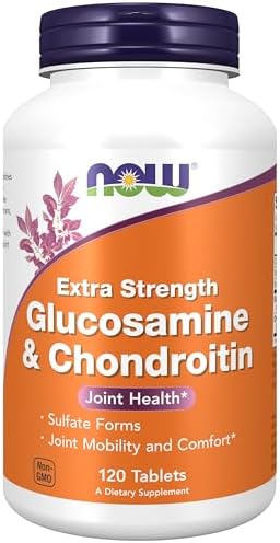 NOW Supplements, Glucosamine & Chondroitin, Sulfate Forms, 120 Tabs