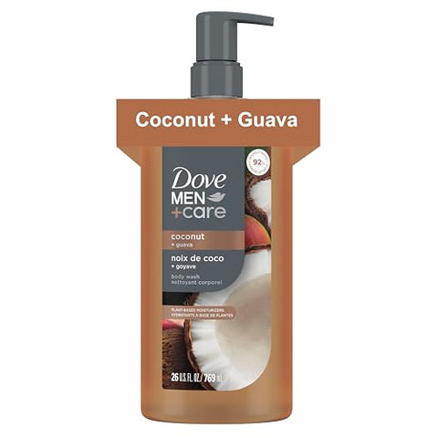 Dove MEN Moisturizing Body Wash for Men, Coconut + Guava, 26 oz - Personal Care