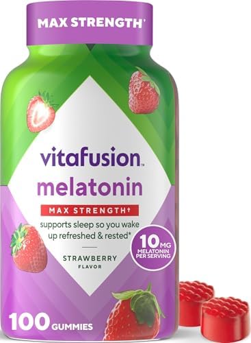 Vitafusion Melatonin Gummies 10mg Per 2 Gummies | 100 Count - Personal Care