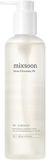 Mixsoon Bean Cleansing Oil - Lightweight Oil Deep Cleansing and Makeup Blackhead Remover, Fermented Bean, Hydrating and Balancing for Smooth Skin 195ml / 6.59 fl.oz. Korean Glass Skin Care