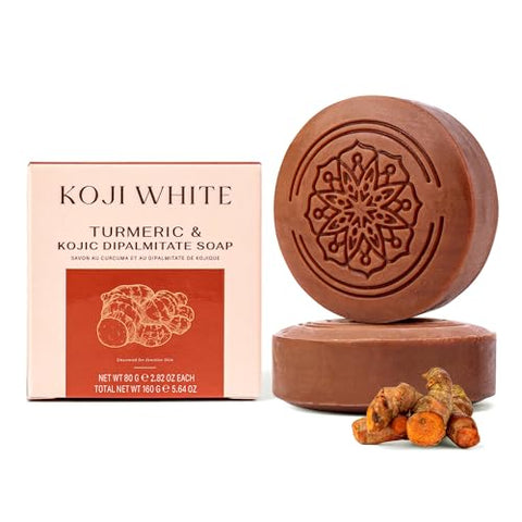 Turmeric Kojic Acid Soap, Unscented for Sensitive Skin, 2.82 oz (2 Bars) - Personal Care