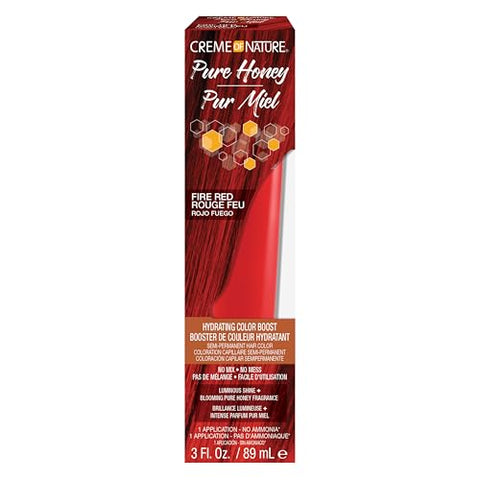 Creme of Nature Pure Honey Semi-Permanent Hair Color, Fire Red, 1pk - Personal Care