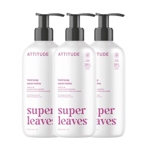 Attitude Hand Soap, EWG Verified, Coconut & Wild Berries, 16 oz - Personal Care