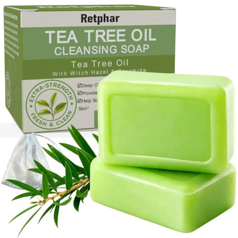 Antifungal Tea Tree Oil Soap Bar, 4.2 Oz Each - Personal Care