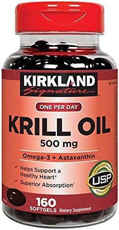 Kirkland Signature Krill Oil 500 mg., 160 Softgels