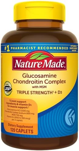 Nature Made Glucosamine Chondroitin Complex with MSM, 120 Caplets - Personal Care