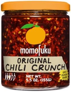 Momofuku Chili Crunch by David Chang, (5.5 Ounces), Chili Oil with Crunchy Garlic and Shallots, Spicy Chili Crisp