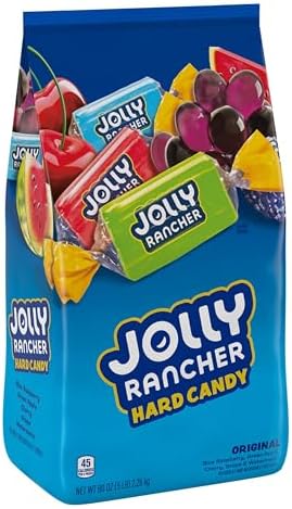 JOLLY RANCHER Assorted Fruit Flavored Hard Candy Bulk Bag, 5 lb