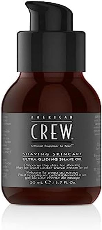 American Crew Ultra Gliding Shave Oil for Shaving Prep, 1.7 Fl Oz