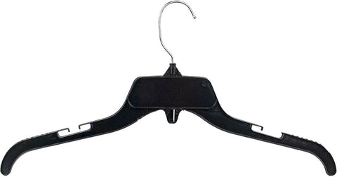 Big TOP DEALS USA Shirt Hangers, Recycled Plastic with Notches, Black, 17 Inch, - Personal Care