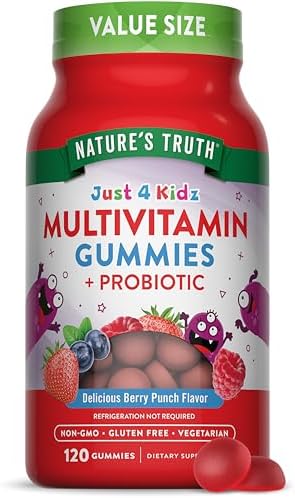 Nature's Truth Kids Multivitamin Gummies with Probiotics | 120 Count