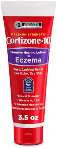 Cortizone-10 Max Strength Healing Itch Relief Eczema Lotion, 3.5 oz.