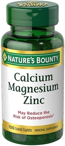 Nature'S Bounty Calcium Magnesium & Zinc Caplets, 100 Count - Personal Care