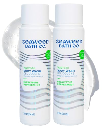 Seaweed Bath Co. Hydrate Body Wash, Eucalyptus Peppermint 12 oz - Personal Care