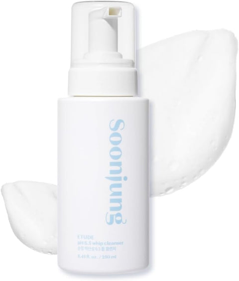 Etude SoonJung pH 6.5 Whip Face Cleanser Big Size, 8.45 fl oz - Personal Care