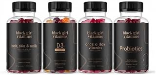 Black Girl Vitamins Complete Wellness Gummy Bundle D3, Once a Day + More
