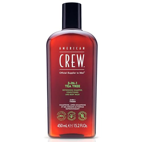 American Crew 3-in-1 Shampoo & Body Wash, Tea Tree, 15.2 fl oz - Personal Care