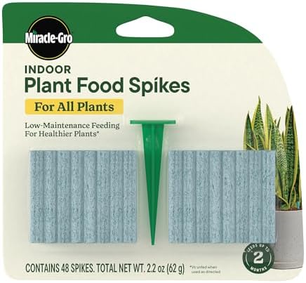 Miracle-Gro Indoor Plant Food Spikes for All Plants, 48 Spikes