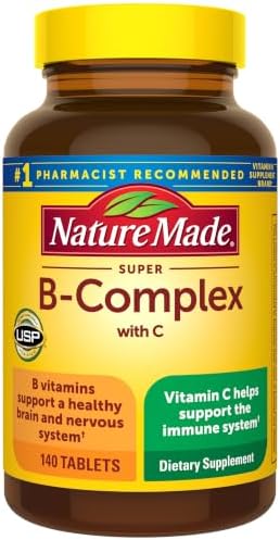 Nature Made Super B Complex with Vitamin C & Folic Acid, 140 Tablets